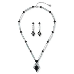The Metropolitan Museum of Art American Deco Pendant Necklace And Long Pendant Earrings Set Online