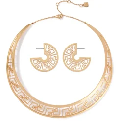 The Metropolitan Museum of Art Ancient Fretwork Necklace & Earrings Set Fashion