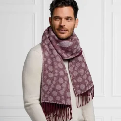 The Metropolitan Museum of Art Basket-Weave Pattern Reversible Wool Scarf Fashion