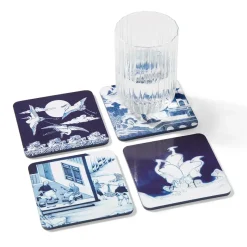 The Metropolitan Museum of Art Blue & White Coasters New