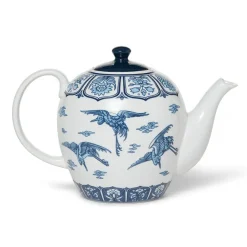 The Metropolitan Museum of Art Blue & White Cranes Teapot Outlet