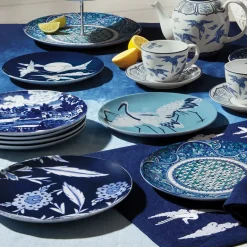 The Metropolitan Museum of Art Blue & White Salad Plate Set Outlet
