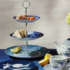 The Metropolitan Museum of Art Blue & White Three-Tier Server Fashion