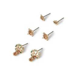 The Metropolitan Museum of Art British Tree Of Life Flora And Stars Stud Earring Set Fashion
