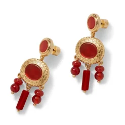 The Metropolitan Museum of Art Classical Carnelian Chandelier Earrings Outlet
