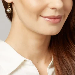 The Metropolitan Museum of Art Crystal Rosette Drop Earrings Hot