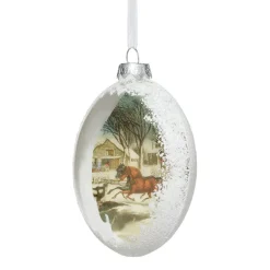 The Metropolitan Museum of Art Currier & Ives Winter Morning In The Country Glitter And Glass Disc Ornament Discount