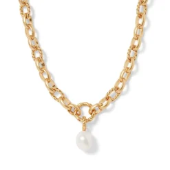 The Metropolitan Museum of Art Cypriot Twist Pearl Chain Pendant Necklace Clearance
