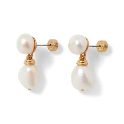 The Metropolitan Museum of Art Cypriot Twist Pearl Double-Drop Earrings Clearance
