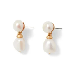 The Metropolitan Museum of Art Cypriot Twist Pearl Double-Drop Earrings Clearance