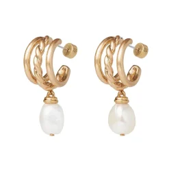 The Metropolitan Museum of Art Cypriot Twist Pearl Triple-Hoop Earrings Outlet