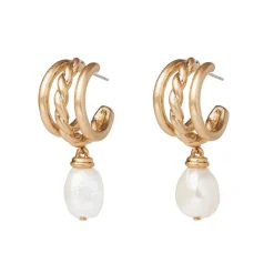 The Metropolitan Museum of Art Cypriot Twist Pearl Triple-Hoop Earrings Outlet