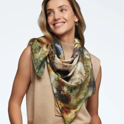 The Metropolitan Museum of Art Degas Impressions Double-Sided Square Silk Scarf Outlet