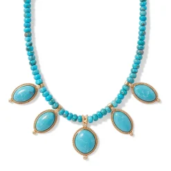 The Metropolitan Museum of Art Egyptian Hathor Turquoise Multi-Drop Necklace Best