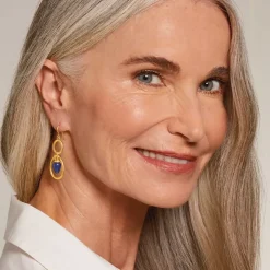 The Metropolitan Museum of Art Etruscan Lapis Double-Drop Earrings New