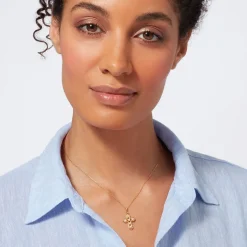 The Metropolitan Museum of Art Filipino Pearl Cross Pendant Necklace New