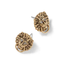 The Metropolitan Museum of Art German Lion Door Knocker Stud Earrings Clearance