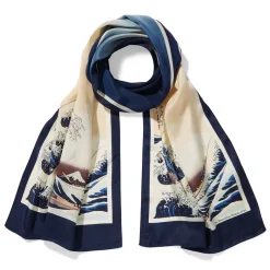 The Metropolitan Museum of Art Hokusai Great Wave Oblong Silk Scarf Online