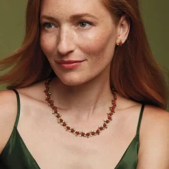 The Metropolitan Museum of Art Holly Berry Jade Statement Necklace Clearance