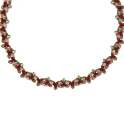 The Metropolitan Museum of Art Holly Berry Jade Statement Necklace Clearance