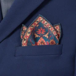 The Metropolitan Museum of Art Iranian Vase Carpet Silk Pocket Square Clearance