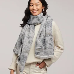The Metropolitan Museum of Art Japanese Birds And Flowers Oversize Jacquard Shawl Sale