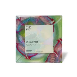 The Metropolitan Museum of Art Louis C. Tiffany Favrile Flower Square Glass Frame Outlet