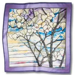 The Metropolitan Museum of Art Louis C. Tiffany Magnolias And Irises Silk Neckerchief Hot