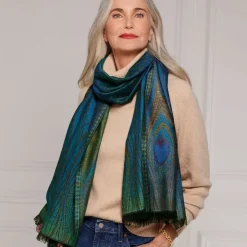 The Metropolitan Museum of Art Louis C. Tiffany Peacock Feather Wool-Blend Shawl Online