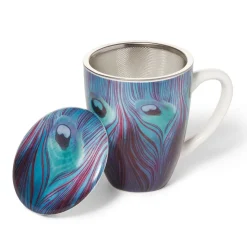The Metropolitan Museum of Art Louis C. Tiffany Peacock Feather Covered Mug With Tea Infuser Outlet