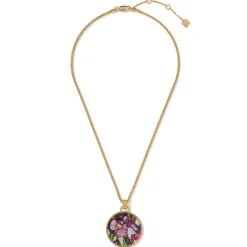 The Metropolitan Museum of Art Magnolias And Irises Enamel Pendant Necklace Outlet