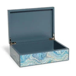 The Metropolitan Museum of Art Marbled Paper Rectangular Lacquer Box Hot