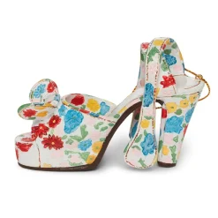 The Metropolitan Museum of Art Mixed Flora Platform Sandal Shoe Ornament Fashion