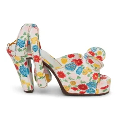 The Metropolitan Museum of Art Mixed Flora Platform Sandal Shoe Ornament Fashion