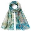 The Metropolitan Museum of Art Monet Garden At Argenteuil Oblong Silk Scarf Fashion