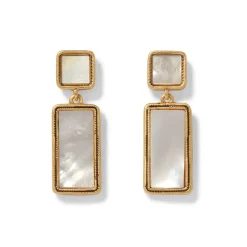 The Metropolitan Museum of Art Mother-Of-Pearl Tile Double-Drop Earrings Outlet