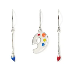 The Metropolitan Museum of Art Paintbrush And Palette Drop Earrings Outlet