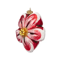 The Metropolitan Museum of Art Red Poinsettia Glass Ornament Sale