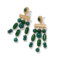 The Metropolitan Museum of Art Roman Malachite Chandelier Earrings Clearance