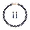 The Metropolitan Museum of Art Spanish Baldric Lapis Braided Necklace And Elongated Drop Earrings Set Best