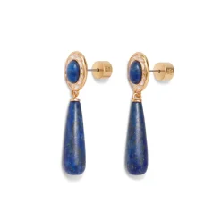 The Metropolitan Museum of Art Spanish Baldric Lapis Elongated Drop Earrings Clearance