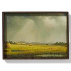 The Metropolitan Museum of Art Sublime Landscapes Heade Newburyport Meadows Large Lacquer Tray New