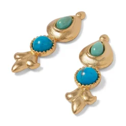 The Metropolitan Museum of Art Tibetan Turquoise Drop Earrings Clearance