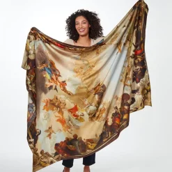 The Metropolitan Museum of Art Tiepolo Allegory Of The Planets And Continents Oversize Unisex Oblong Silk Scarf Discount