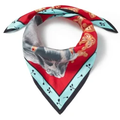 The Metropolitan Museum of Art Toko Cat Silk Neckerchief Fashion