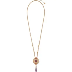 The Metropolitan Museum of Art Turkish Amethyst Long Pendant Necklace And Statement Earrings Set Discount