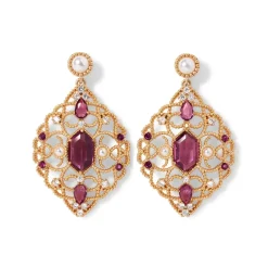 The Metropolitan Museum of Art Turkish Amethyst Statement Earrings Discount