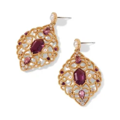 The Metropolitan Museum of Art Turkish Amethyst Statement Earrings Discount
