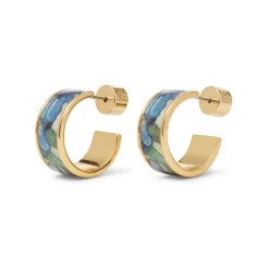 The Metropolitan Museum of Art Van Gogh Irises Enamel Hoop Earrings Online