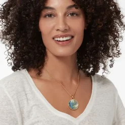 The Metropolitan Museum of Art Van Gogh Irises Enamel Pendant Necklace Sale